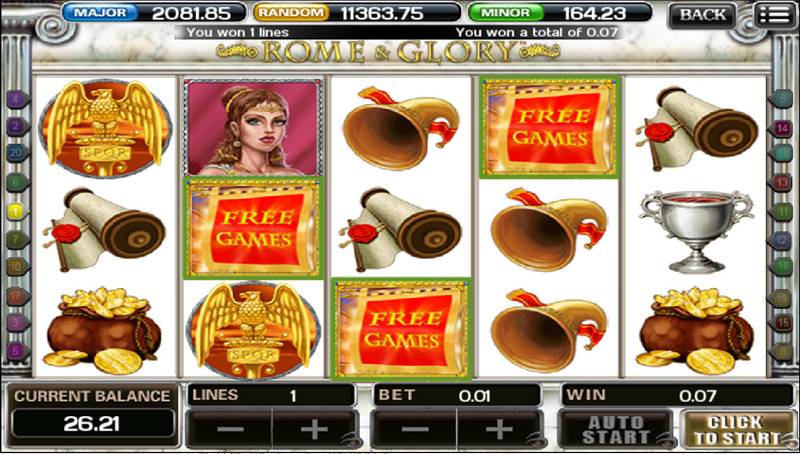 Rome and Glory slot game