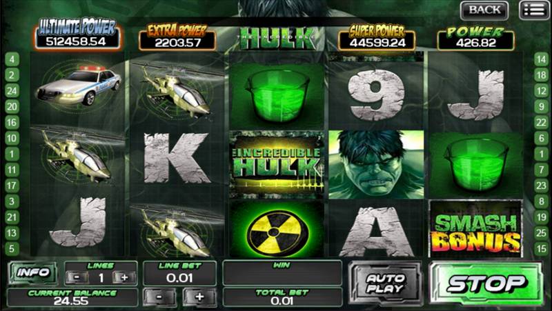 Incredible Hulk Slot Machine Game 002