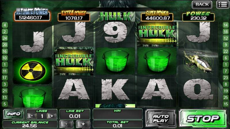 Incredible Hulk Slot Machine Game 004