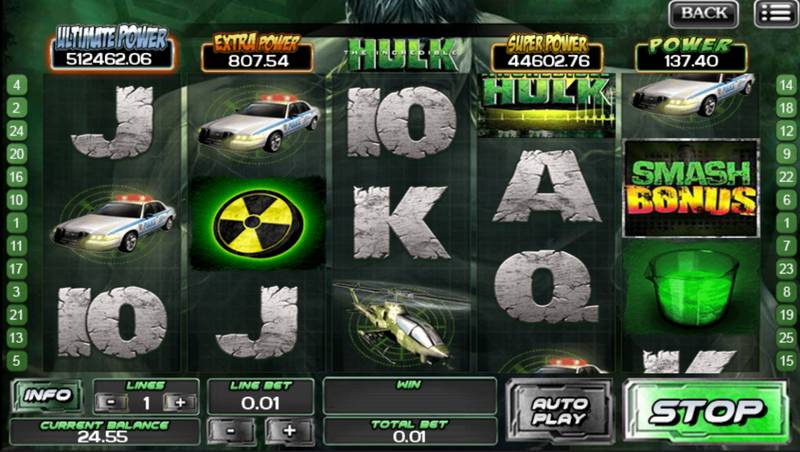 Incredible Hulk Slot Machine Game 006