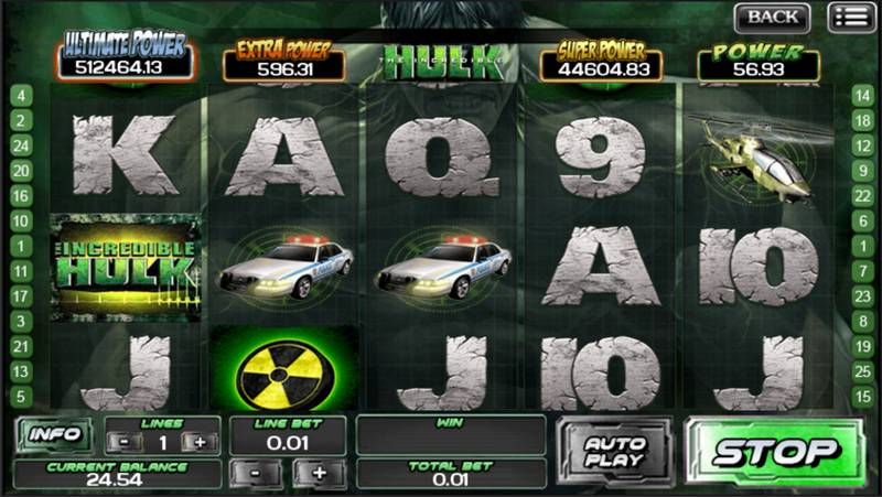 Incredible Hulk Slot Machine Game 008