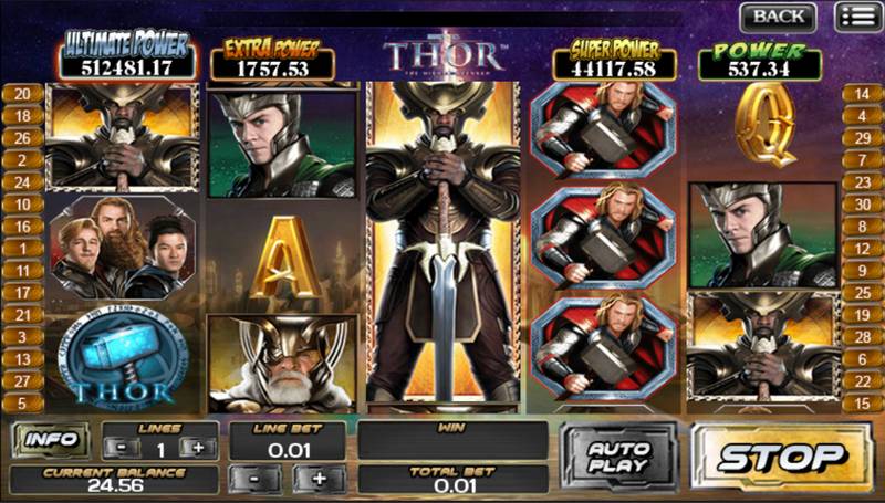 Thor mobile slot game