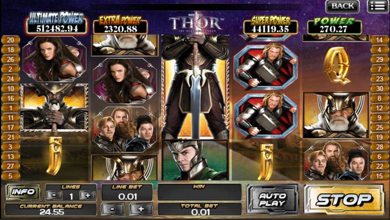 Thor mobile slot game