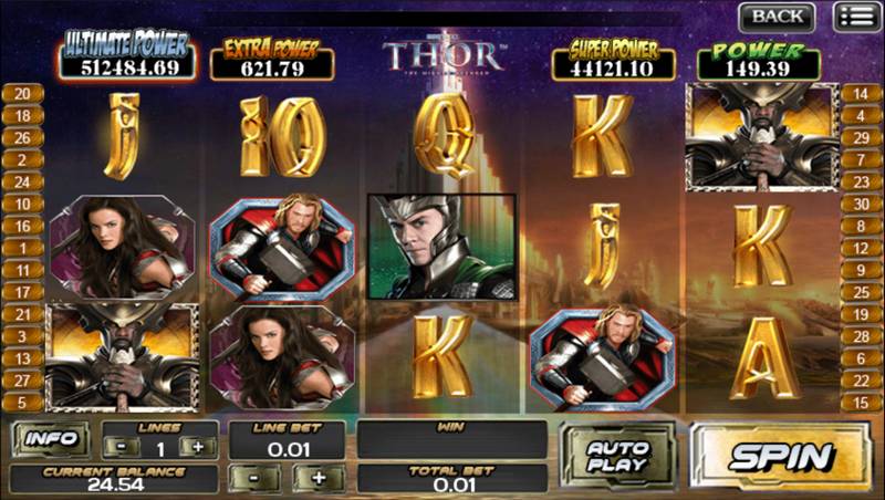 Thor mobile slot game