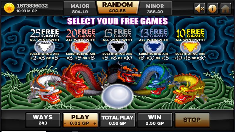 Customize your bets in 5 Dragons slot game