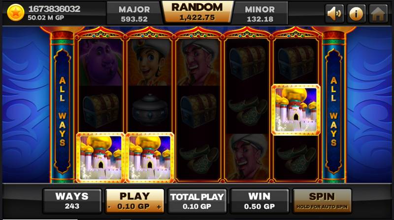 Aladdin's Vegas Casino Game flying monkey bonus