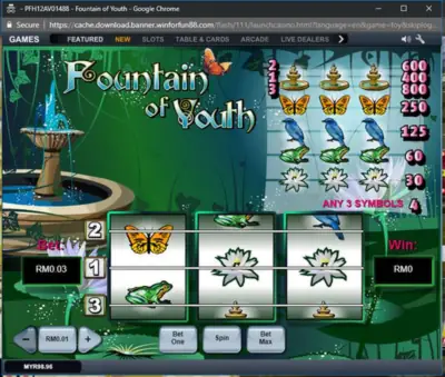 Screenshot of the winning moment on Funky Monkey at LPE88 Lucky Palace