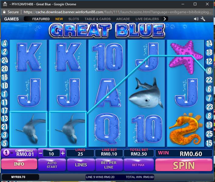 Winning Strategies for Great Blue Slot