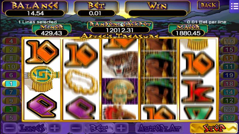 Aztec slots, online slots, treasure, ancient culture, gaming