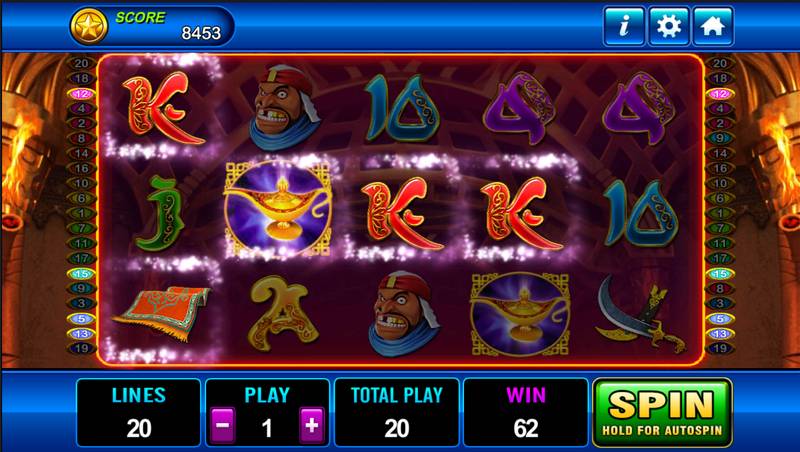 Second image of Alladin's treasure slot machine