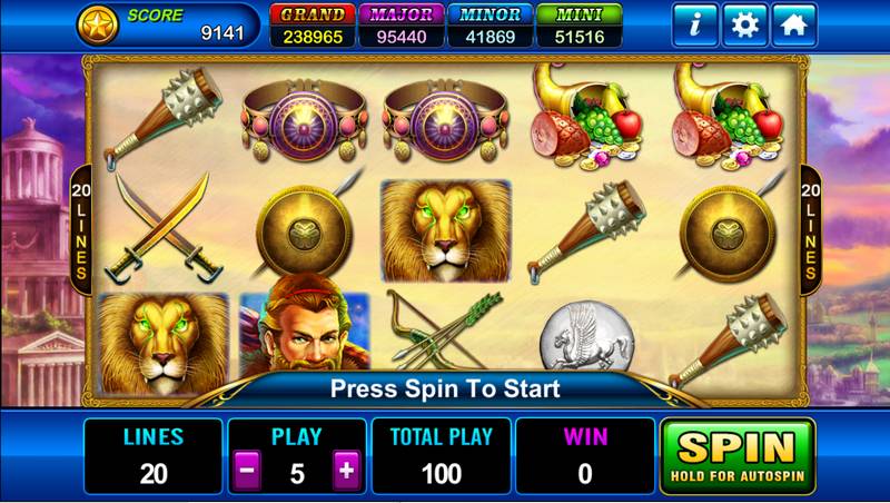 Casino Gaming, Gambling, Slots, Hercules, Jackpots