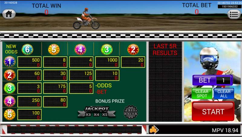 Dirt Biking, Casino, Gambling, Motorcycle Racing, Video Game