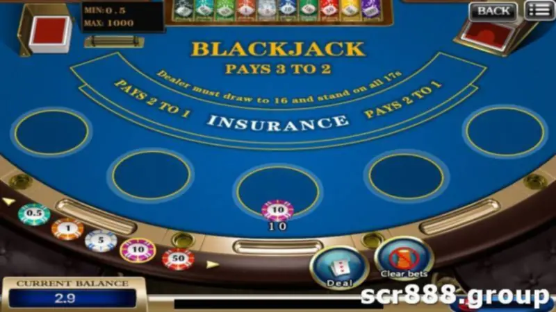 Win Big with SCR888's Blackjack!