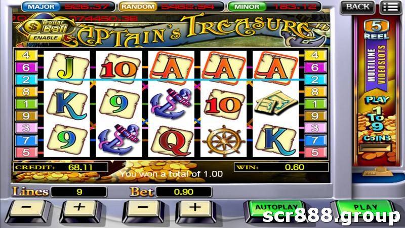 Free spins and bonus rounds in Captain's Slot