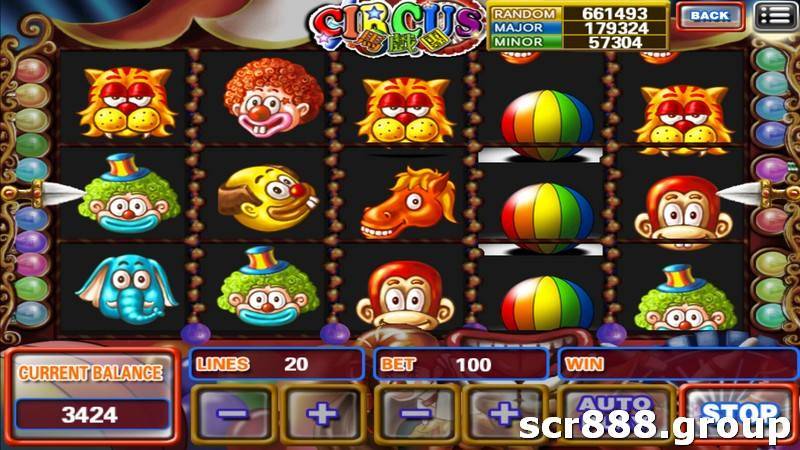 SCR888's Circus slot game