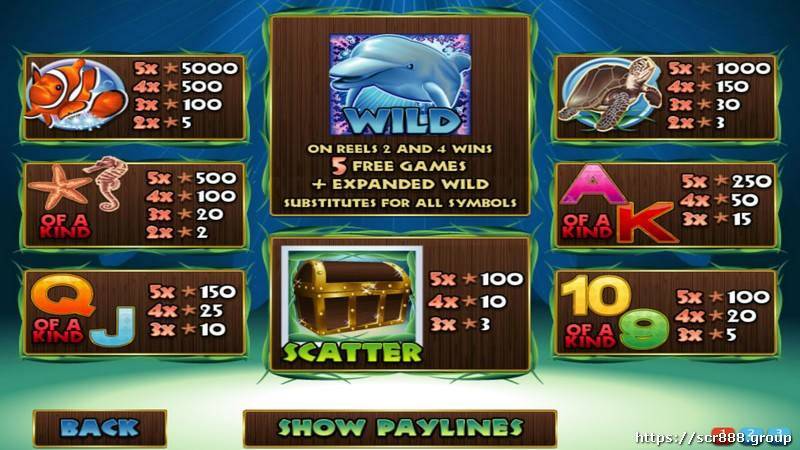 SCR888, Dolphin Reef, Slot, Gambling, Online Casino.