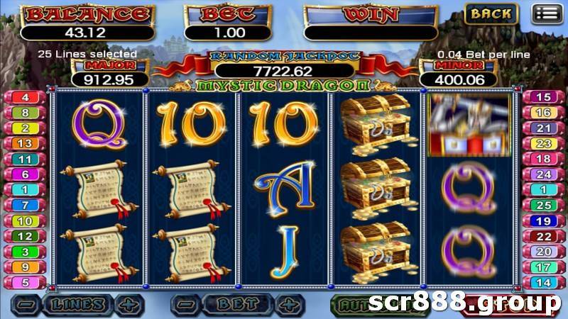 SCR888's Dragon online slot game