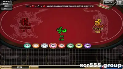 Win Big with SCR888 Dragon Tiger!