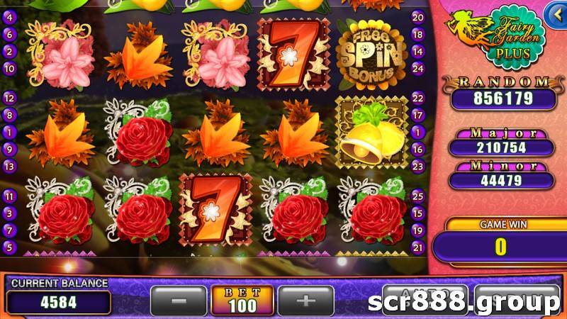 image of a flower from SCR888's Fairy Garden online slot game