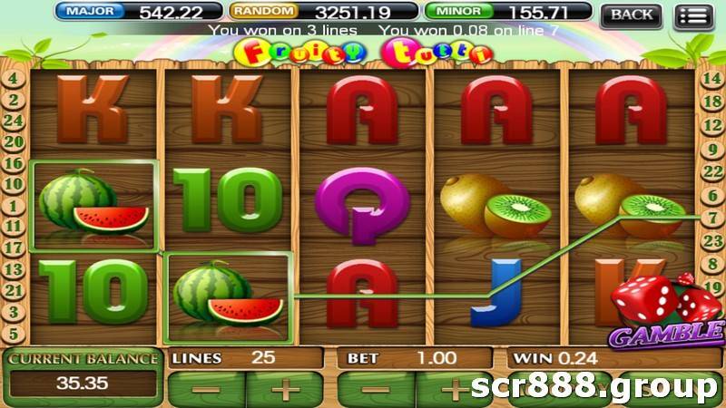 Start winning with SCR888's Fruit Slot today