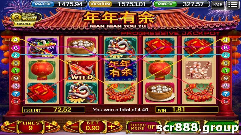 Unlock rewards with Nian Nian You Yu Slot