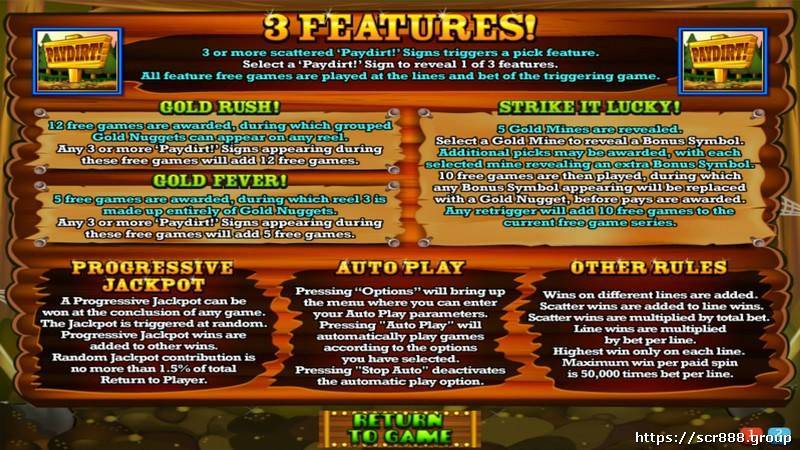  Win massive Jackpots with SCR888's Pay Dirt Slot Game 