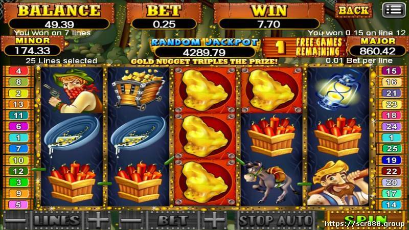 SCR888's Pay Dirt Slot Game