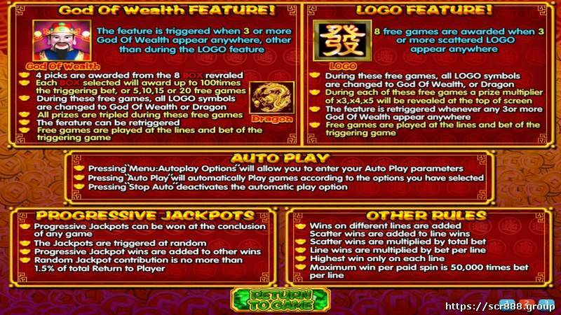 Fa Choy bonus game in Prosperity Slot