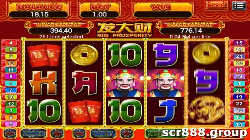 Traditional Chinese symbols in Prosperity Slot