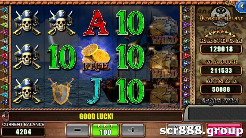 Treasure Island slot game gameplay